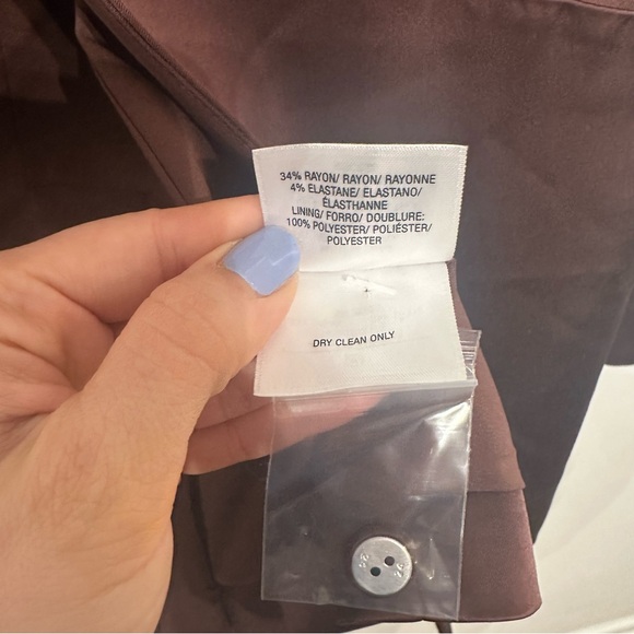 Favorite Daughter Peak Lapel Satin Blazer Jacket Large - Picture 11 of 13